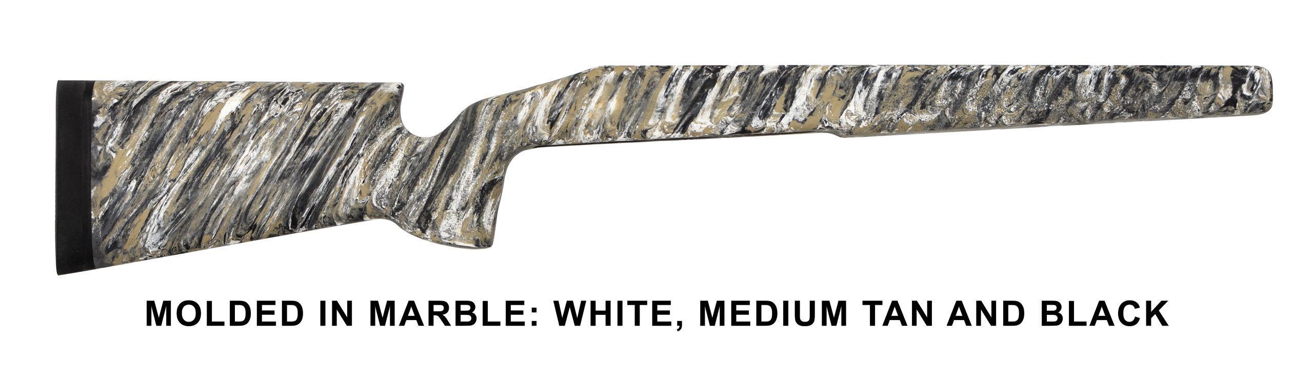 W-001 MOLDED IN MARBLE – WHITE, MEDIUM TAN AND BLACK