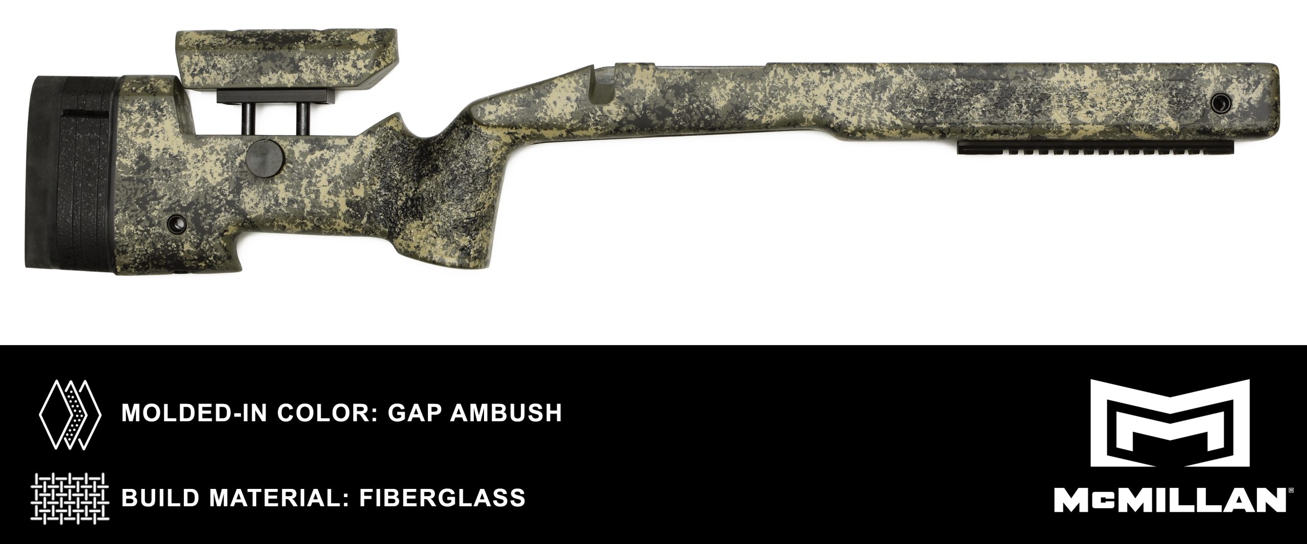 MCMILLAN RIFLE STOCK – MOLDED IN COLOR – GAP AMBUSH